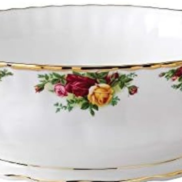 ROYAL ALBERT OLD COUNTRY ROSE EX-LARGE SALAD BOWL - Picture 12 of 13